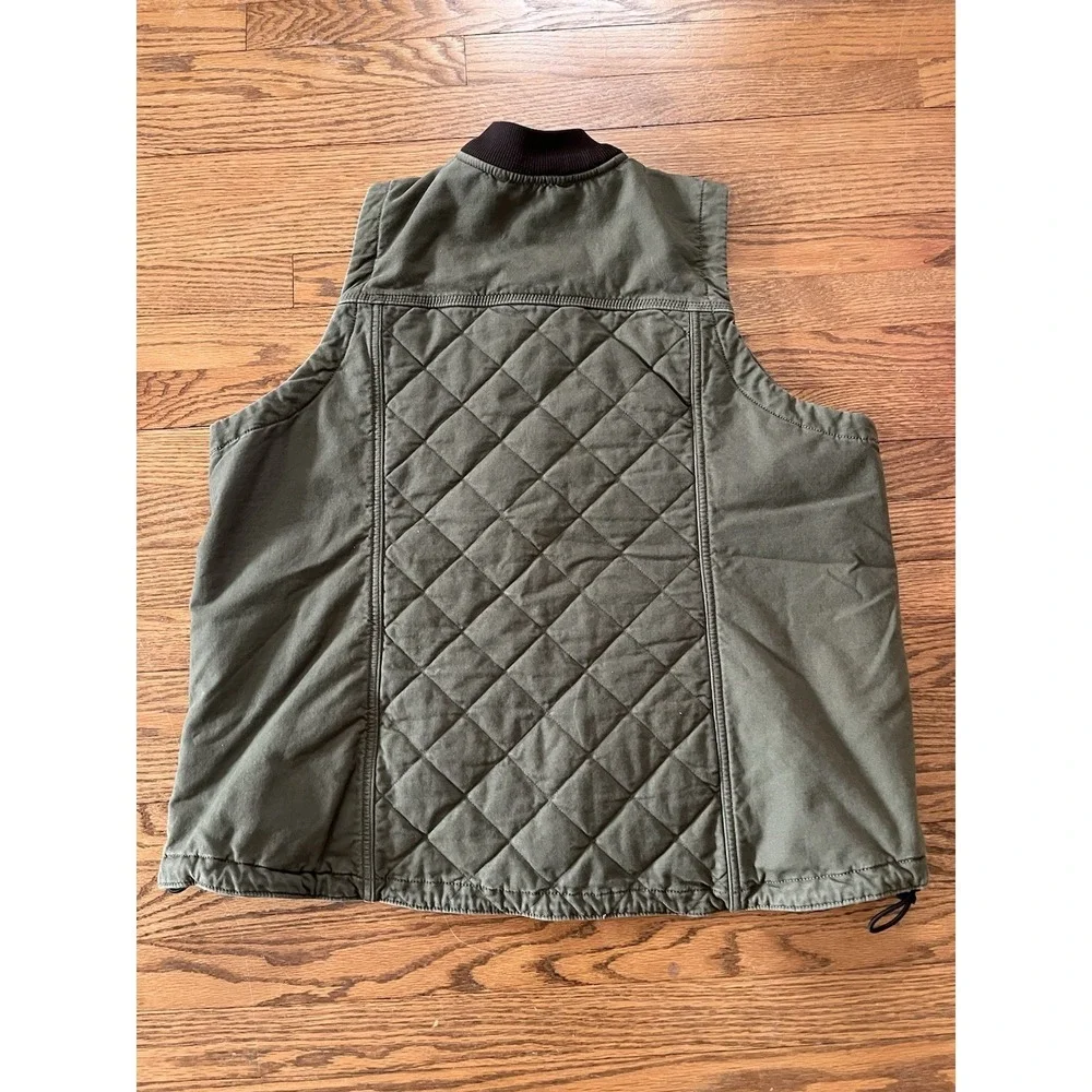 Carhartt Women's XL Rugged Flex Relaxed Fit Canvas Insulated Rib Collar Vest - Picture 6 of 9